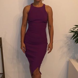Elizabeth & James plum razor back dress